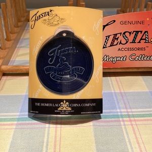 Fiestaware ornament in cobalt blue. New in package. Perfect condition